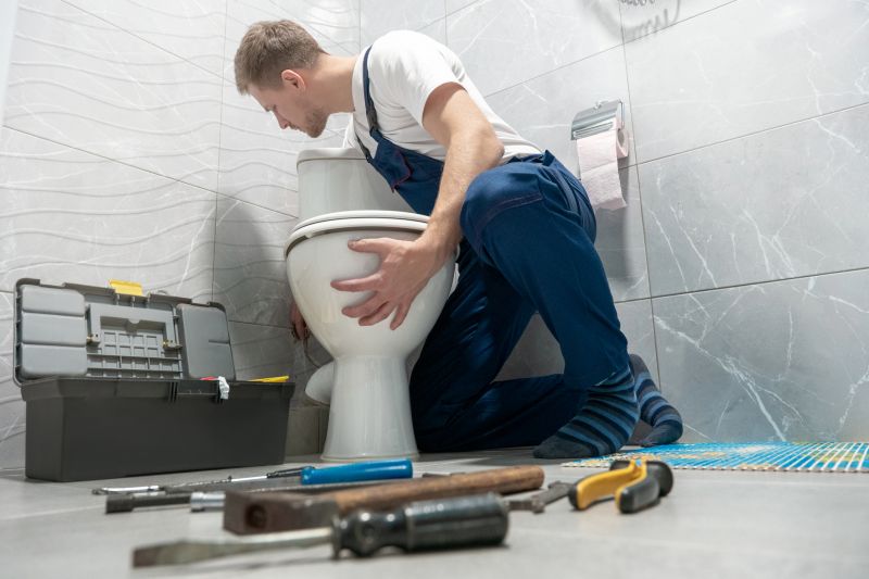 Commercial Toilet Installation detail